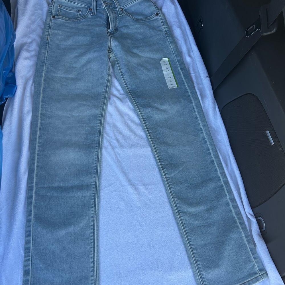 Levi's Women's Light Gray Straight Leg Jeans